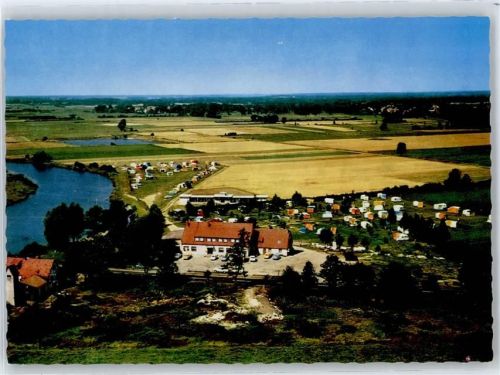 Rethem Fliegeraufnahme, Hotel, Restaurant Campingplatz Rethemer Fähre
