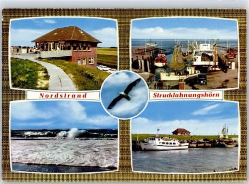 25845 W2251 Nordstrand - Hafen , Strucklahnungshörn