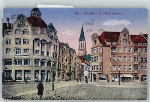 Kiel Fleethörn mit Rathausturm