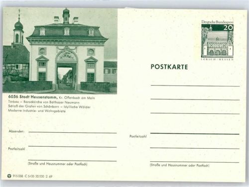 Heusenstamm Ganzsache C5/35