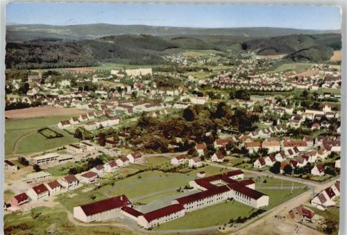 Hemer Fliegeraufnahme, Ortsansicht, Gymnasium