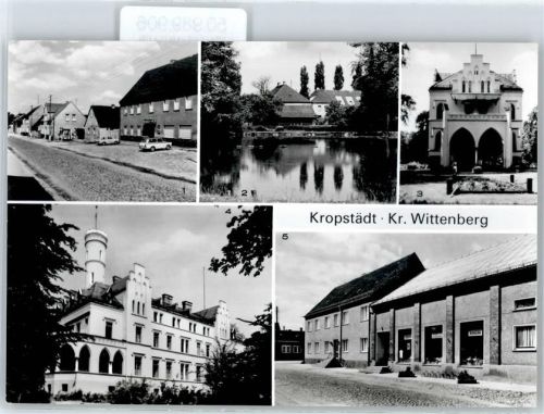 Kropstädt Leninstraße, Brau-Teich, Mütter- und Säuglingsheim Martha Brautsch, Geschäft, Kaffeestube