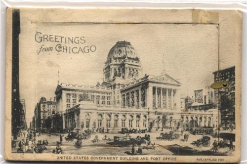 Chicago Leporello United States Government Building Post Office