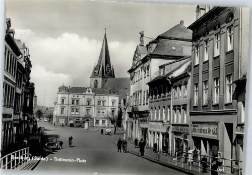 Bernburg Kirche, Ortsansicht, Thälmannplatz