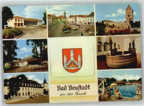 Bad Neustadt Leporello, Teilansichten, Wappen