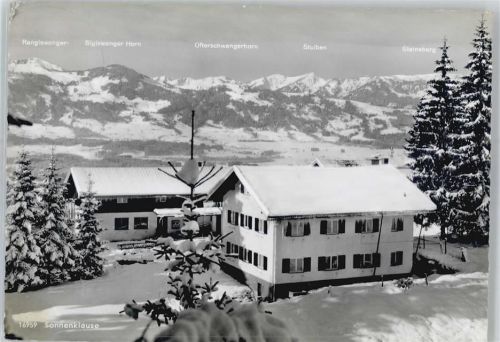 87527 W8972 Altstädten , Allgäu - Jugenderholungsheim Sonnenklause mit Hörnergruppe