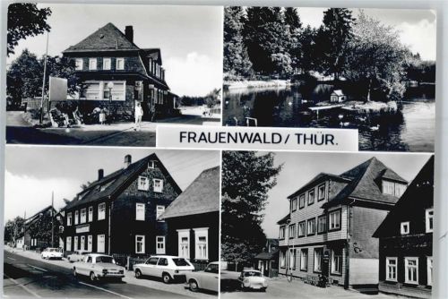 Frauenwald Bahnhofsgaststätte, Im Lenkgrund, Gaststätte und Ferienheim Waldfrieden, FDGB Erhplungsheim Drei Kronen