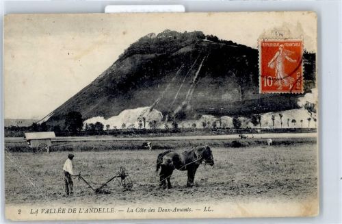 Perriers-sur-Andelle Cote des Deux-Amants, Feldarbeiter
