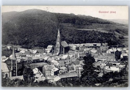 Gemünd Kirche, Ortsansicht, Eifel