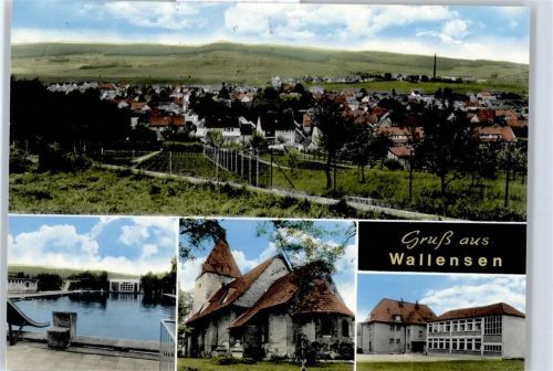 31020 W3216 Wallensen - Kirche, Ortsansicht, Freibad