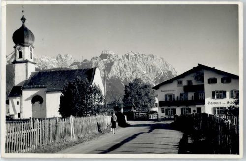 82467 W8101 Krün - Dorfstrasse , Marke entfernt