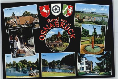 Osnabrück Brunnen Bad Rothenfelde, Sommerrodelbahn Ibbenbüren, Dümmer-See, Bad Iburg, Teich am Grönenberg Melle, Bad Essen, Tecklenburg, Wappen