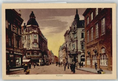 47051 W4100 Duisburg Gebrauchsspuren Kuhtor, Hotel Duisburger Hof, Palast-Hotel