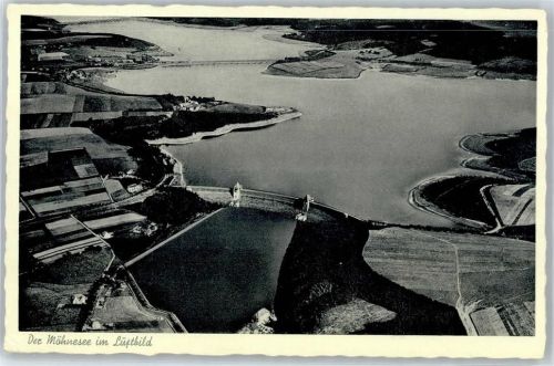Soest Luftbild, Möhnsee, Talsperre