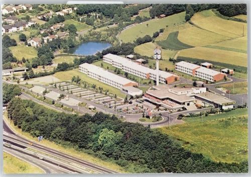 36275 W6437 Kirchheim , Hess - Motel Center , Fliegeraufnahme