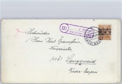 Dillingen Landpoststempel