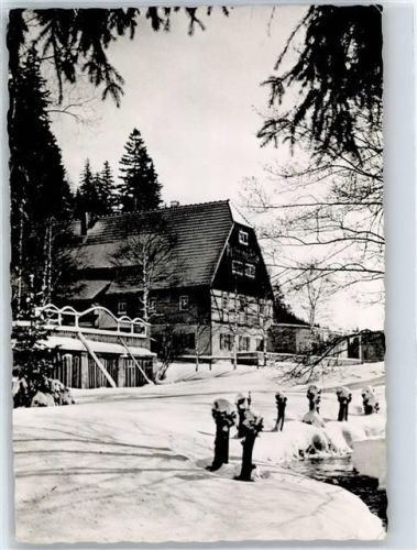 Dippoldiswalde Winter- Karte, HO Gaststätte Putzmühle