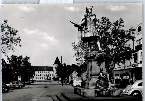 Moers Ortsansicht, Markt, neues Rathaus