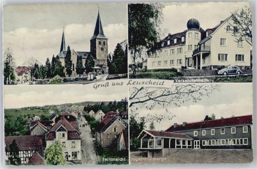 51570 W5227 Leuscheid Gebrauchsspuren Kirche, Jugendherberge, Versehrtenheim
