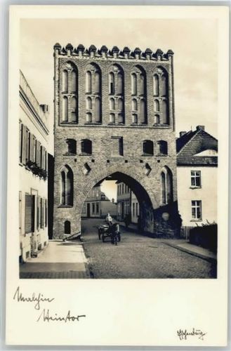 17139 O2040 Malchin Gebrauchsspuren Steintor