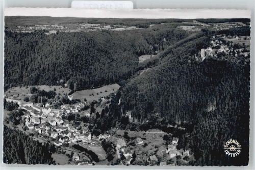 Bad Teinach Fliegeraufnahme, Blick auf Zavelstein