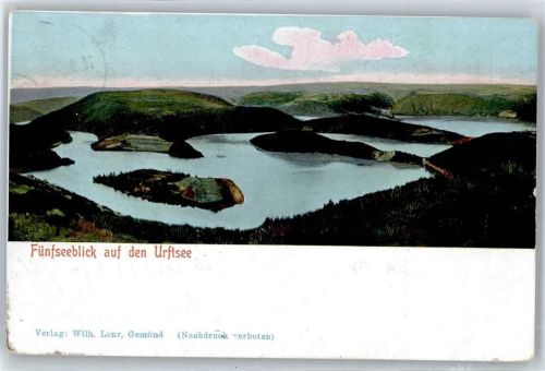 Schleiden Fünfseeblick auf den Urftsee AKU1