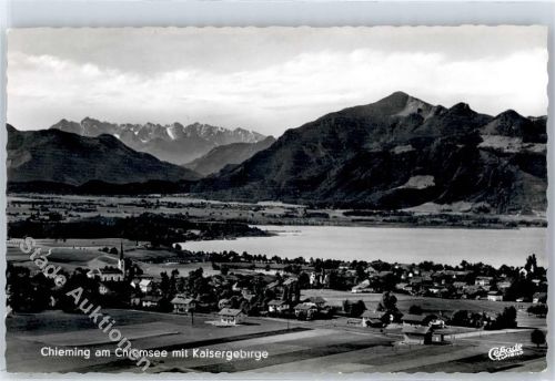 Chieming Fliegeraufnahme, Chiemsee, Kaisergruppe