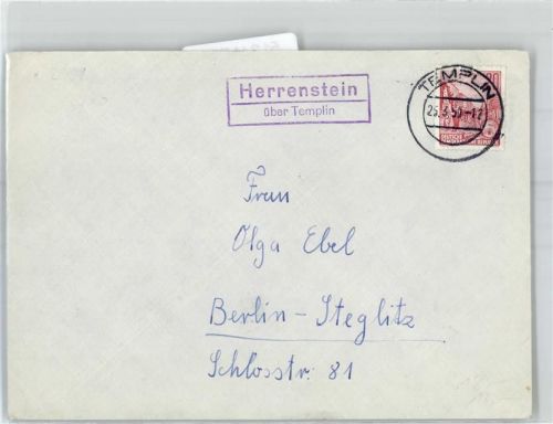 17268 O2091 Herrenstein - Landpoststempel