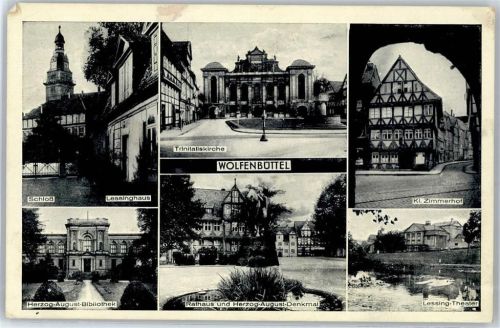 Wolfenbüttel Schloss Lessinghaus Trinitatiskirche Rathaus
