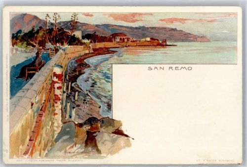 San Remo Künstlerkarte W. Wielandt