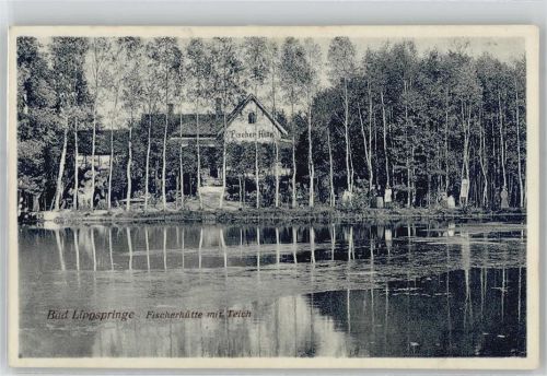 Bad Lippspringe Fischerhütte mit Teich