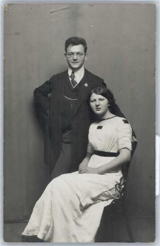 Halensee Personen , Foto-Karte