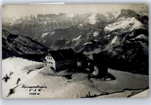83727 W8162 Neuhaus b Schliersee - Rotwandhaus , Posthilfsstellenstempel
