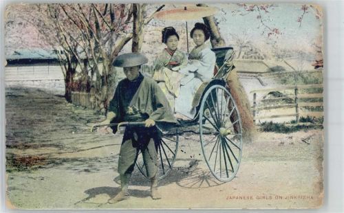 Japanese Girls on Jinkrisha