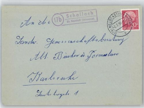 Schollach Landpoststempel