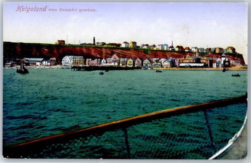 Helgoland Blick vom Dampfer
