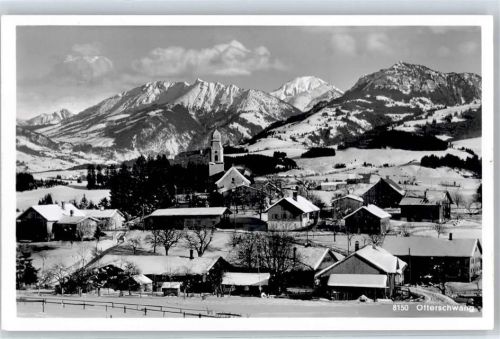 Ofterschwang 1959 Winter Kirche