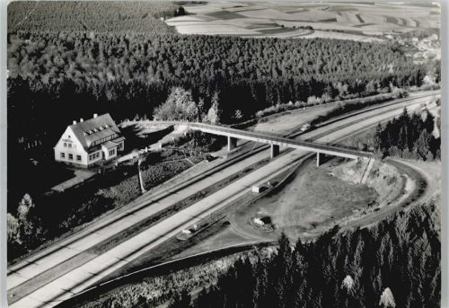 Rimberg Autobahn-Rasthaus, Verkehr, Luftaufnahme, Eckknick