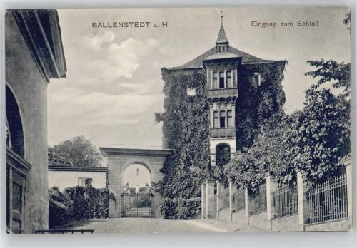 Ballenstedt Eingang zum Schloss
