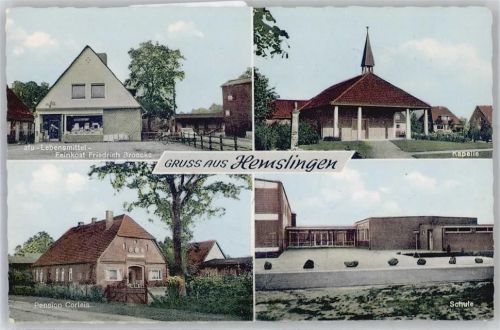 Hemslingen Kapelle, Schule, Pension Corleis, Geschäft Friedrich Broocks