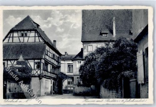 Eberbach Häuser mit Stadttor