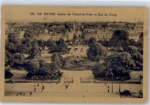 Le Havre Jardin de l Hotel de Ville et Rue de Paris AKU1