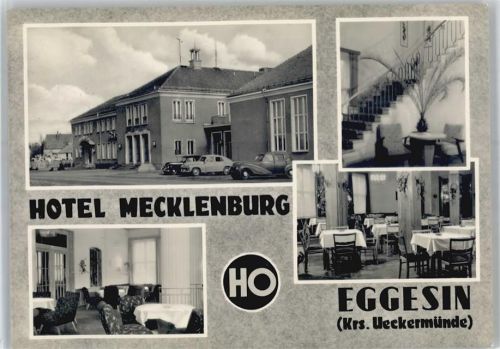 Eggesin Hotel Mecklenburg, Aussenansicht, Treppenhaus, Saal