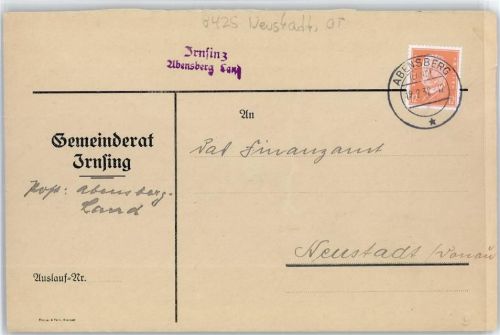 Irnsing Landpoststempel