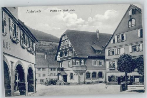 Alpirsbach Partie am Marktplatz