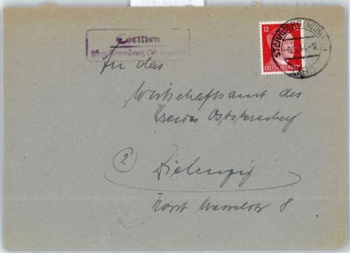 Zielenzig Landpoststempel Coritten, Sternberg Neumark