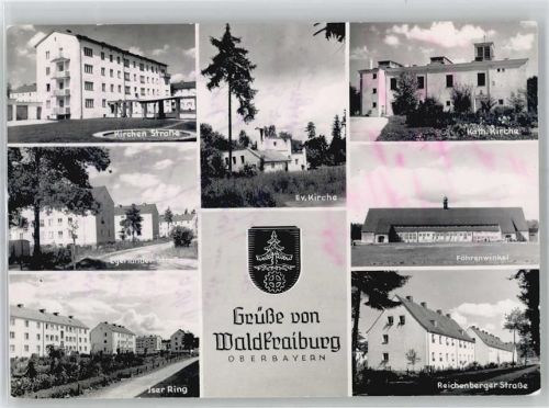 Waldkraiburg Kirche, Reichenberger Strasse, Iser Ring, Föhrenwinkel