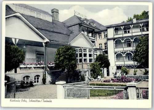 Schmitten Kurhaus Ochs, Hofseite, VW-Käfer