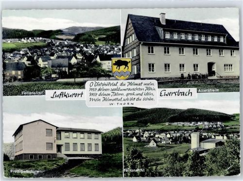35716 W6344 Ewersbach , Dillkr - Altersheim , Schule