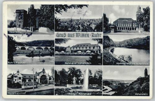 Witten Rathaus, Parkhaus Hohenstein, Hauptbahnhof